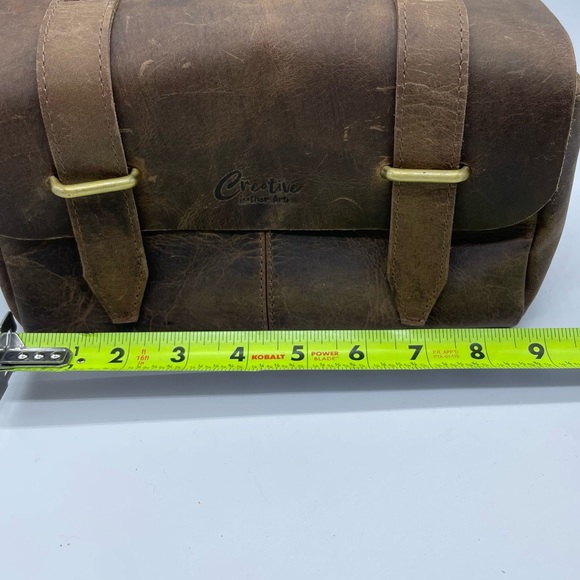 NWOT Creative Leather Arts Toiletry Bag - Picture 10 of 10